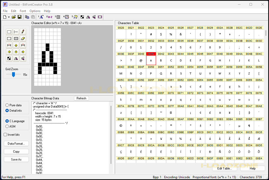 BitFontCreator Pro 3.8 โปรแกรมสร้างฟอนต์