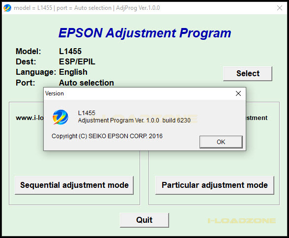 โปรแกรมเคลียร์ซับหมึก Epson L1455 (ESP/EPIL) ฟรี