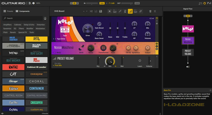 Native Instruments Guitar Rig 7 ล่าสุด Pro โปรแกรมจำลองตู้แอมฟ์ / เอฟเฟคกีต้าร์