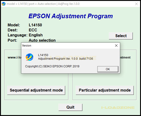 โปรแกรมเคลียร์ซับหมึก Epson L14150 L14158 (ECC) ฟรี