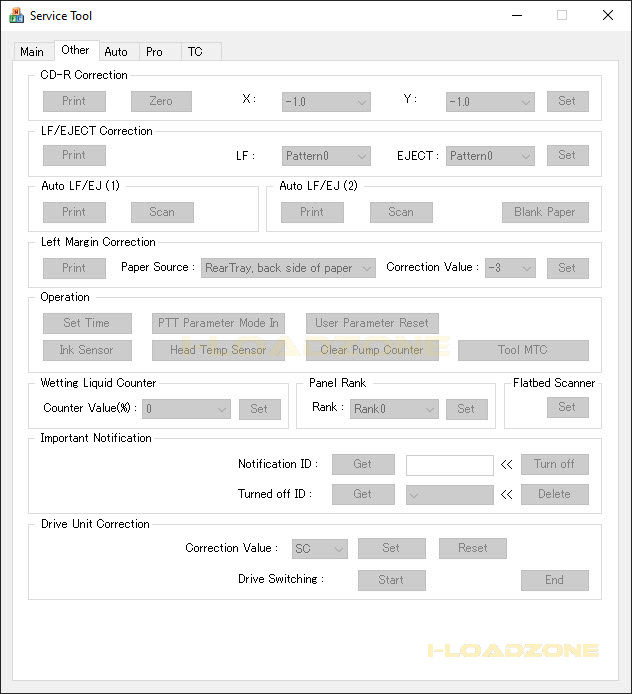 CANON SERVICE TOOL V6000 โปรแกรมเคลียร์ซับหมึก CANON รุ่นใหม่