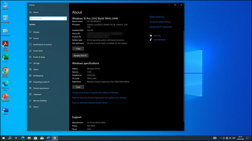 Ghost UEFI Windows 10 Pro 22H2