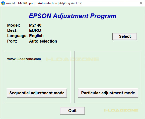 Epson M1140 M1170 M1180 M2140 M2170 M3140 M3170 M3180 Adjustment Program