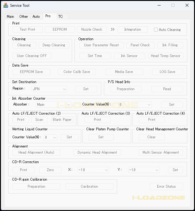 CANON SERVICE TOOL V6210 โปรแกรมเคลียร์ซับหมึก CANON รุ่นใหม่
