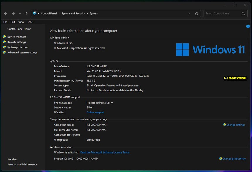 [GHOST] Win 11 Pro 22H2 Build 22621.2215