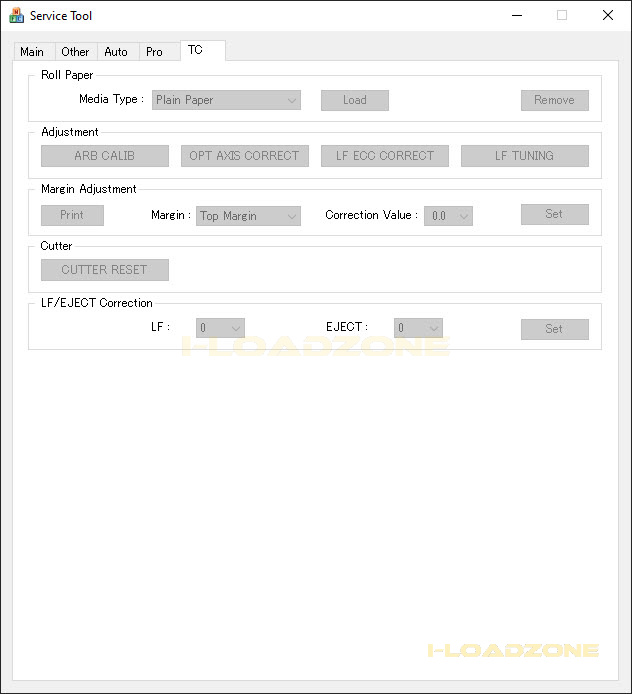 CANON SERVICE TOOL V6000 โปรแกรมเคลียร์ซับหมึก CANON รุ่นใหม่