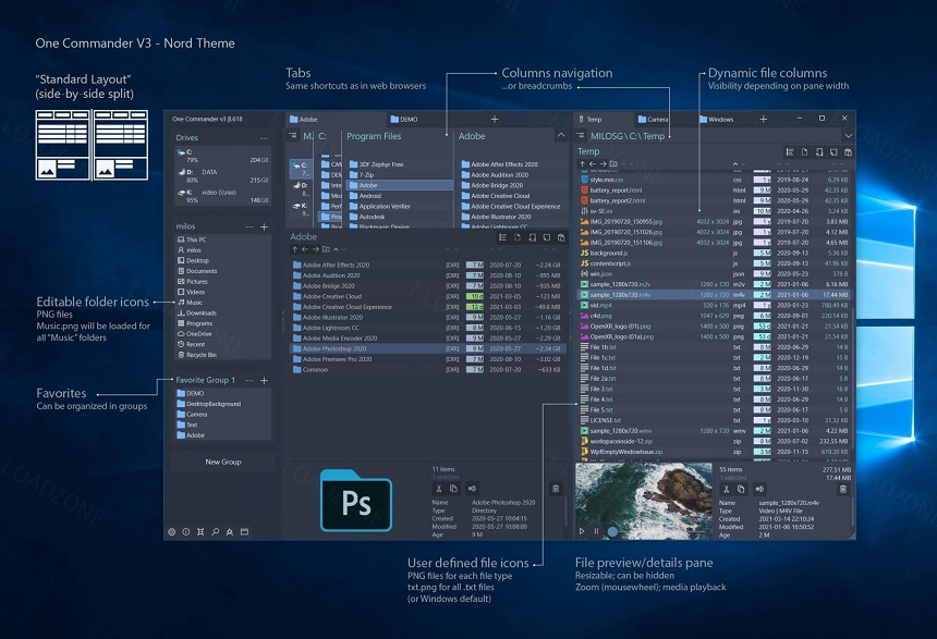 OneCommander Pro 3 ล่าสุด โปรแกรมจัดการไฟล์อัจฉริยะ ทันสมัย