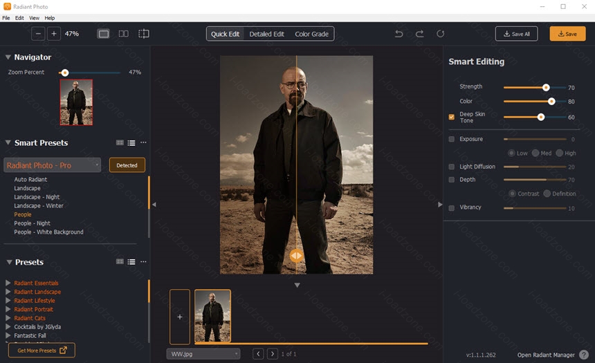 Radiant Photo 2 ล่าสุด พร้อม Addon Pack โปรแกรมแต่งรูป ด้วย AI