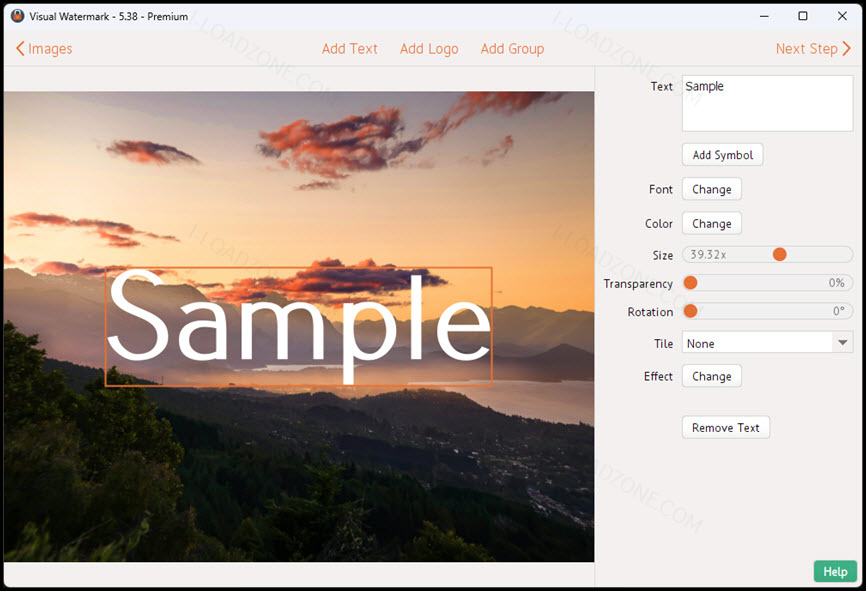 Visual Watermark 5.38 Premium โปรแกรมใส่ลายน้ำรูปภาพและวิดีโอ
