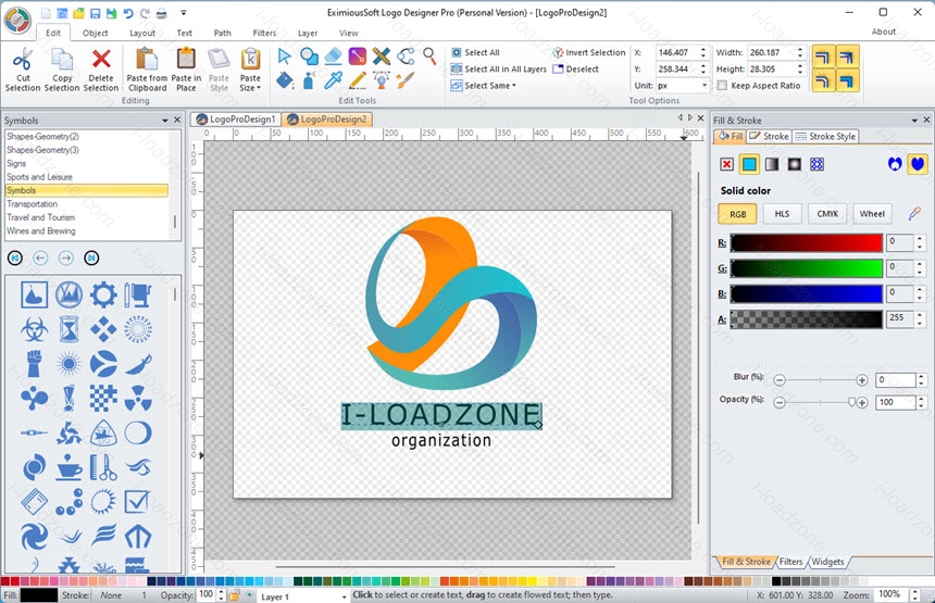 EximiousSoft Logo Designer Pro 5.24 โปรแกรมออกแบบโลโก้