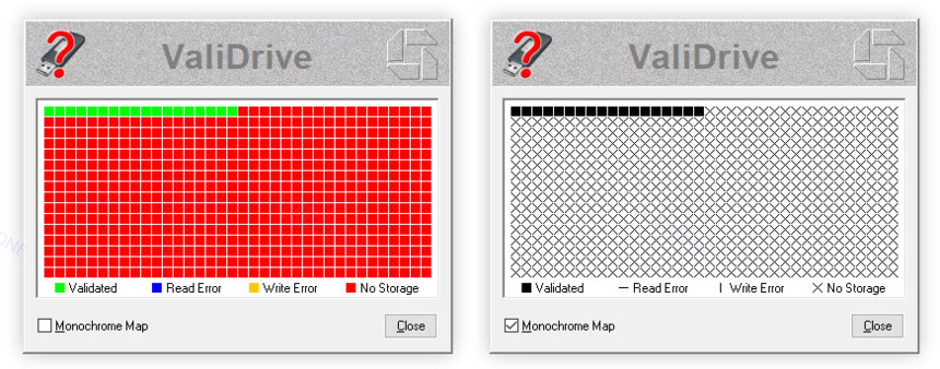 ValiDrive 1 ล่าสุด โปรแกรมตรวจสอบความจุจริงและตรวจจับแฟลชไดรฟ์ปลอม