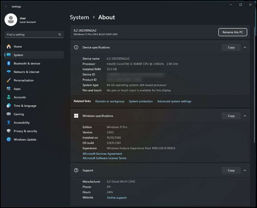 Ghost UEFI Windows 11 Pro 23H2 Build 22631.2361