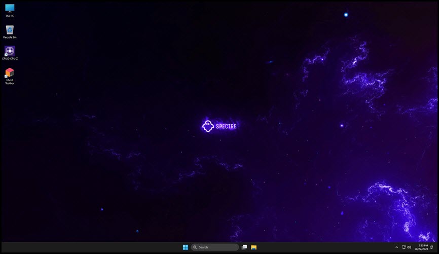 Windows 11 Pro Lite 25H2 .8655 x64 Preactivated Ghost Spectre วินโดวส์ 11 เบา ไม่หนักเครื่อง โปรแกรม