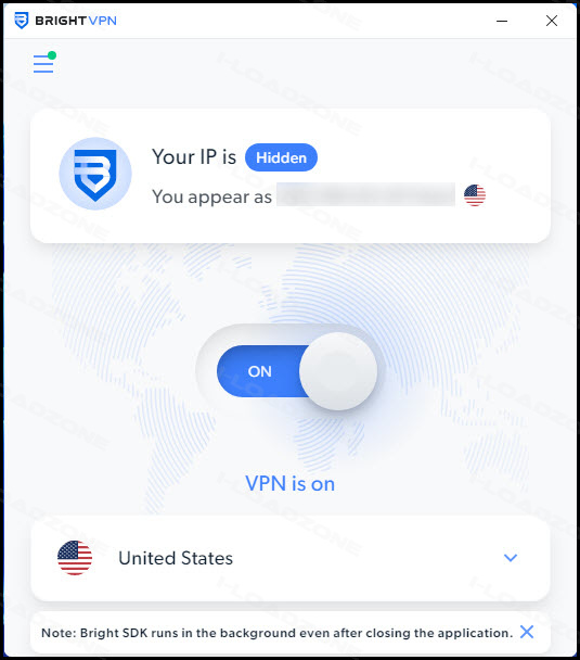 Bright VPN 1 ล่าสุด โปรแกรมเชื่อมต่อ VPN ฟรี