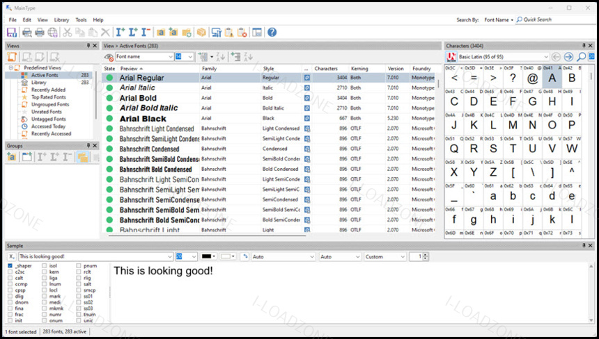 High-Logic MainType 13 ล่าสุด โปรแกรมจัดการฟอนต์