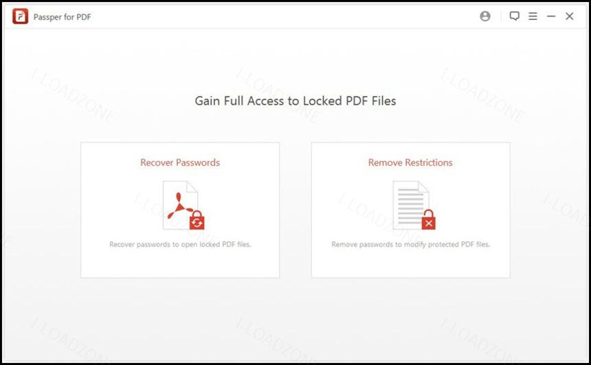 Passper for PDF 4 ล่าสุด โปรแกรมกู้คืนรหัสผ่าน PDF