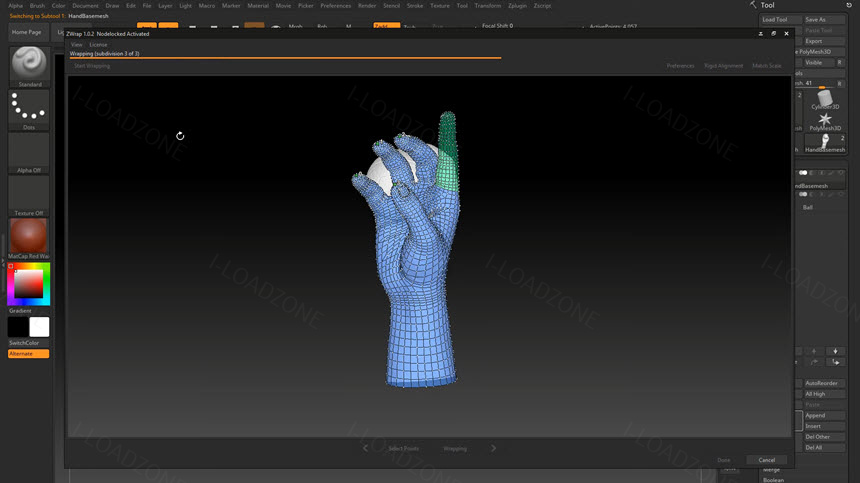 ZWrap 2023 ล่าสุด (x64) ปลั๊กอินสำหรับโปรแกรม ZBrush โปรแกรม