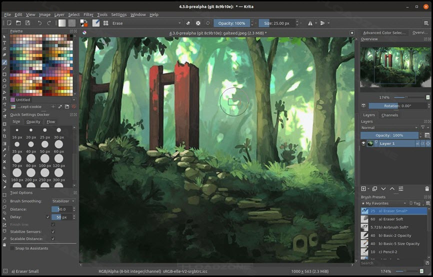 Krita Studio 5 ล่าสุด โปรแกรมวาดภาพ ฟรี
