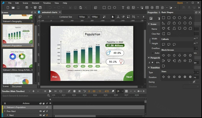Saola Animate Pro 3 ล่าสุด โปรแกรมสร้างแอนิเมชัน HTML5