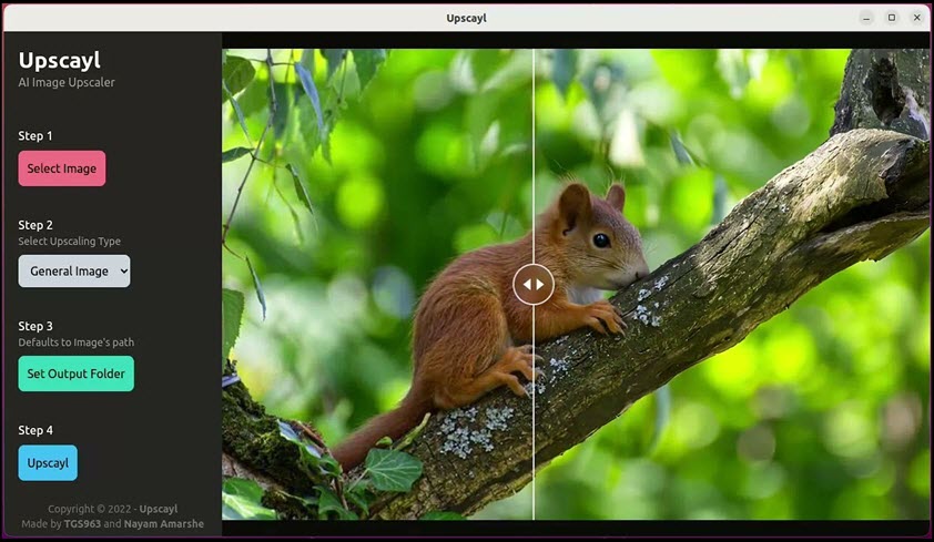 Upscayl AI Image Upscaler 2 ล่าสุด พร้อม Portable โปรแกรมอัพสเกลรูปภาพ ด้วย AI ฟรี