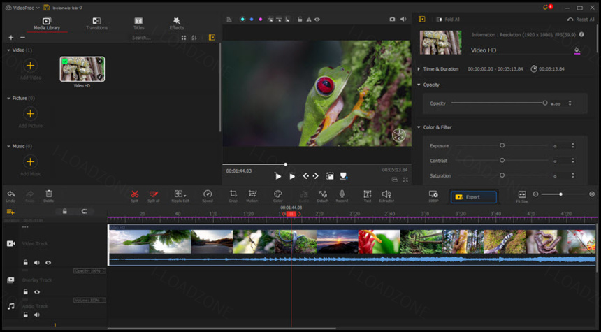 VideoProc Vlogger 1 ล่าสุด โปรแกรมตัดต่อวิดีโอ