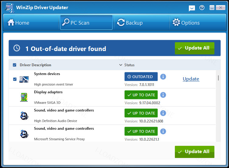 WinZip Driver Updater 5 ล่าสุด โปรแกรมอัปเดตไดรเวอร์อัตโนมัติ