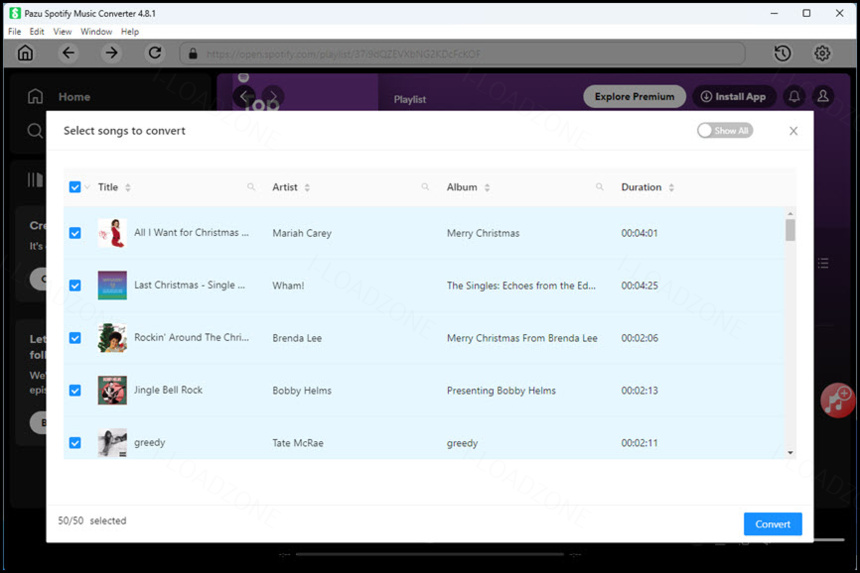 Pazu Spotify Music Converter 4 ล่าสุด โปรแกรมดาวน์โหลดเพลง Spotify