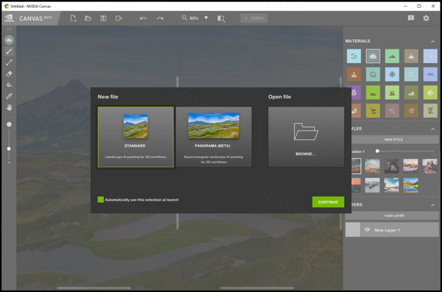 NVIDIA Canvas 1 ล่าสุด Beta โปรแกรมวาดภาพเสมือนจริง ด้วย AI ฟรี