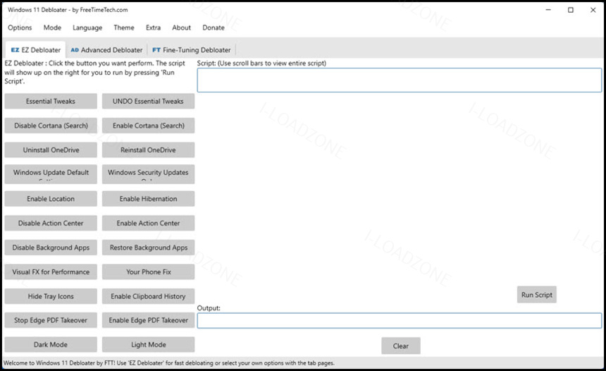 Windows 11 ล่าสุด Debloater 2 ลบฟีเจอร์ / โปรแกรมที่ไม่จำเป็น Windows 11