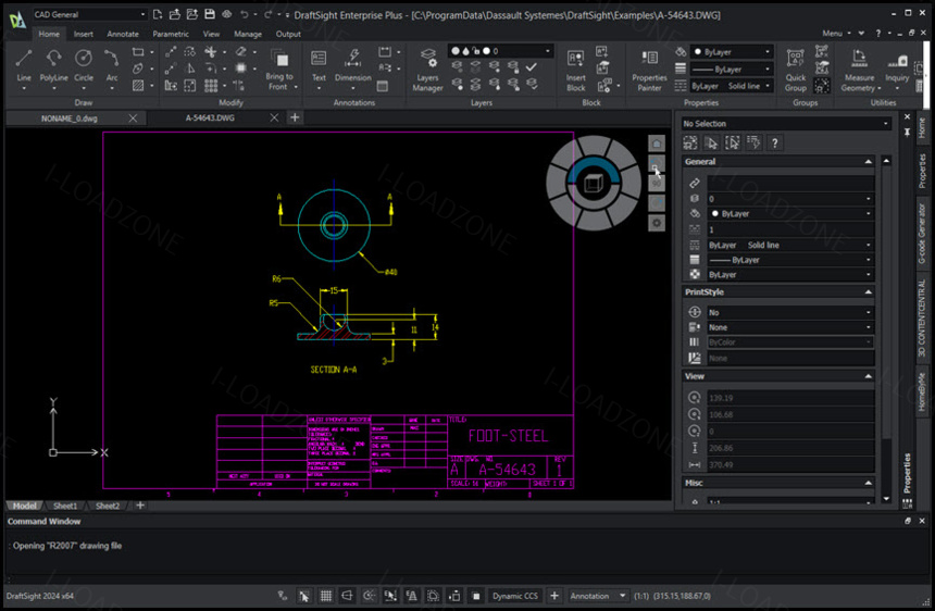 DraftSight Enterprise Plus 2026 SP2 โปรแกรมเขียนแบบ CAD 2D และ 3D ระดับมืออาชีพ