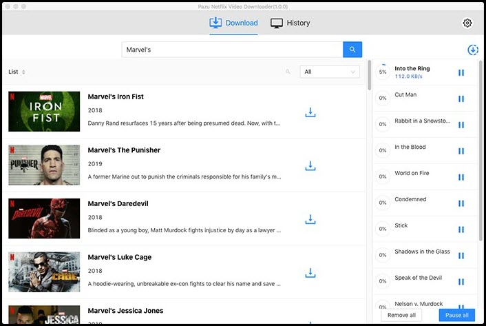 Pazu Netflix Video Downloader 1 ล่าสุด โปรแกรมดาวน์โหลดวิดีโอ Netflix