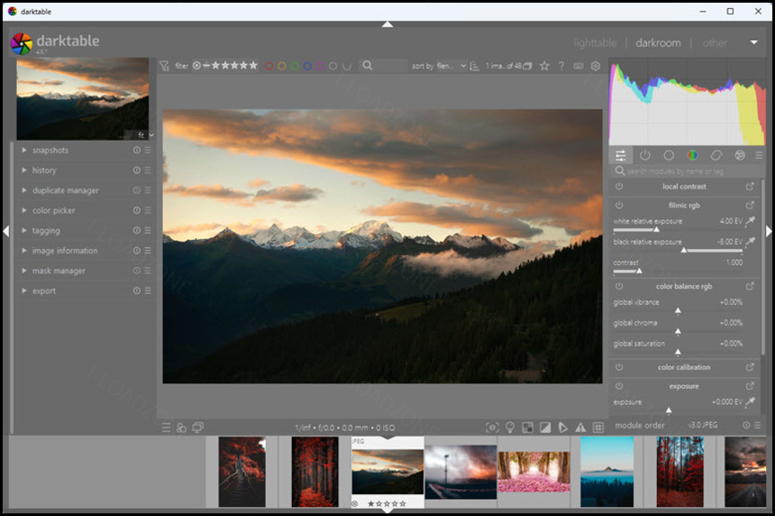 Darktable 4 ล่าสุด โปรแกรมแต่งภาพ RAW ฟรี
