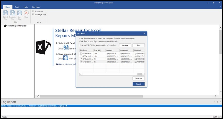 Stellar Repair for Excel 7 ล่าสุด โปรแกรมซ่อมแซมไฟล์ Excel