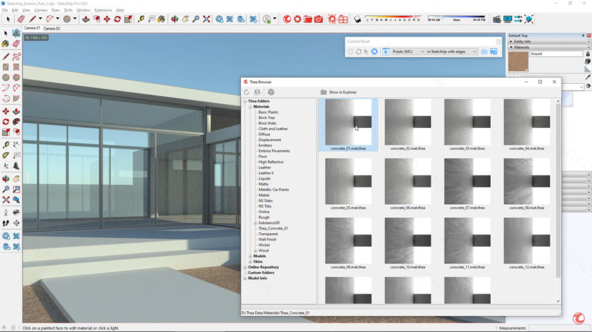 Thea Render 3 ล่าสุด โปรแกรมเรนเดอร์ 3D สำหรับ SketchUp / Rhinoceros