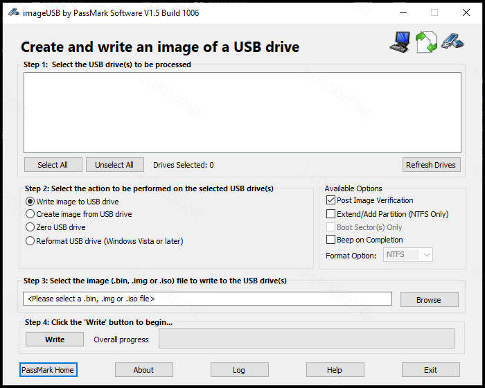 ImageUSB 1.5 โปรแกรมสร้าง Image USB ฟรี