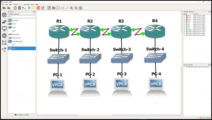 GNS3 2 ล่าสุด (Offline Installer) โปรแกรมจำลองเครือข่าย ฟรี