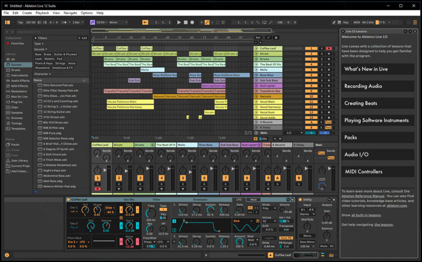 Ableton Live Suite 12 ล่าสุด + VDO สอนติดตั้ง โปรแกรมทำเพลงระดับมือโปร