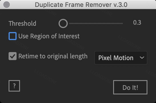 Duplicate Frame Remover ปลั๊กอิน After Effects ลบเฟรมซ้ำ ล่าสุด โปรแกรม