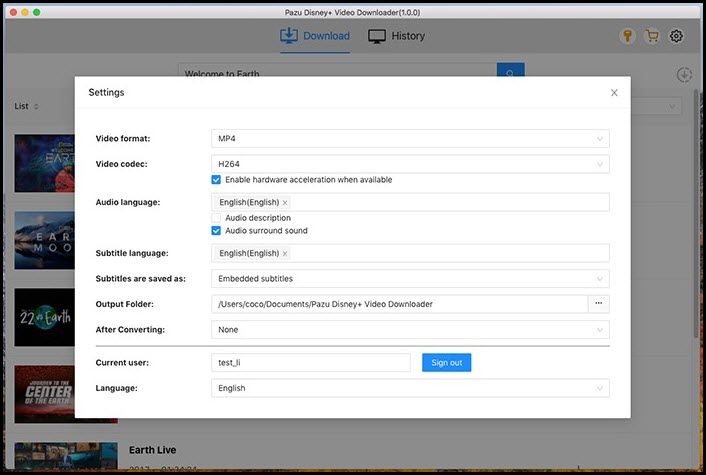 Pazu DisneyPlus Video Downloader 1 ล่าสุด โปรแกรมดาวน์โหลดวิดีโอ DisneyPlus