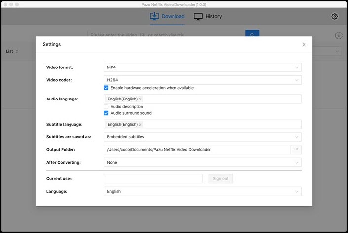 Pazu Netflix Video Downloader 1 ล่าสุด โปรแกรมดาวน์โหลดวิดีโอ Netflix