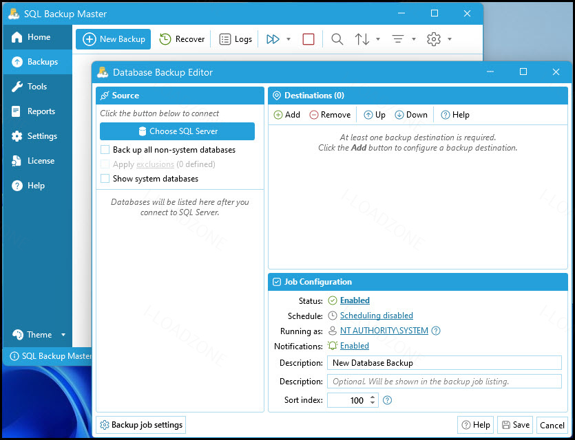 SQL Backup Master 8 ล่าสุด โปรแกรมสำรองข้อมูล SQL Server