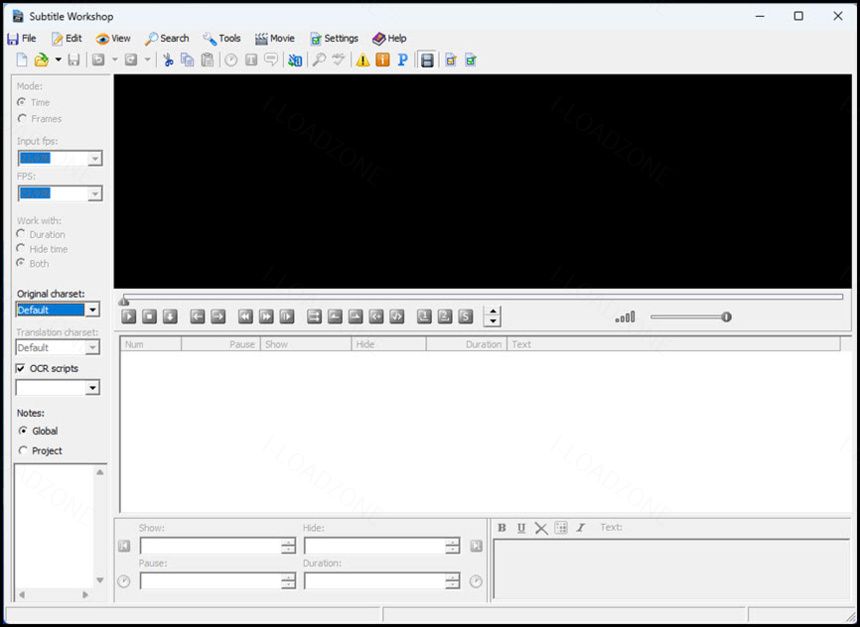 Subtitle Workshop 6 ล่าสุด + Portable โปรแกรมสร้างและแก้ไขซับไตเติลวิดีโอฟรีสารพัดประโยชน์