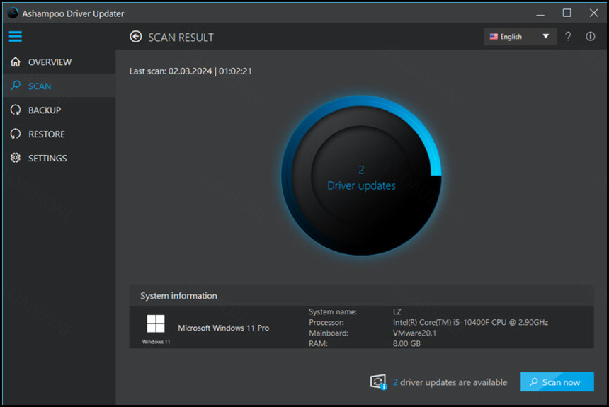 Ashampoo Driver Updater 2 ล่าสุด โปรแกรมอัปเดตไดรเวอร์ในคลิกเดียว