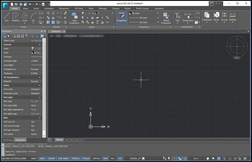 NanoCAD Plus 24 ล่าสุด โปรแกรมเขียนแบบ CAD 2D / 3D