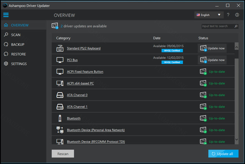 Ashampoo Driver Updater 2 ล่าสุด โปรแกรมอัปเดตไดรเวอร์ในคลิกเดียว