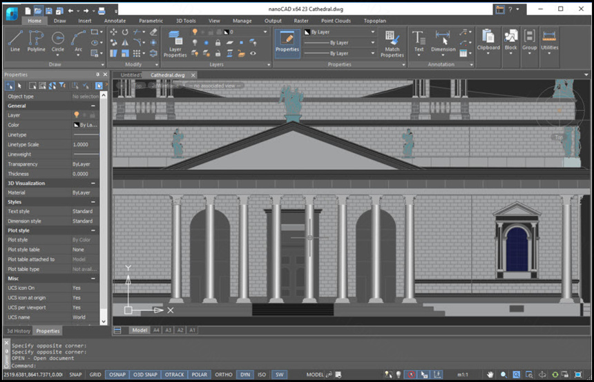 NanoCAD Plus 24 ล่าสุด โปรแกรมเขียนแบบ CAD 2D / 3D