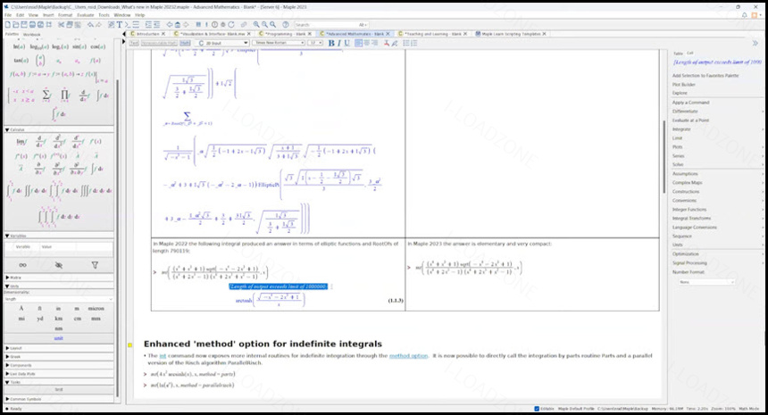 Maplesoft Maple 2024.2 โปรแกรมคำนวณทางคณิตศาสตร์