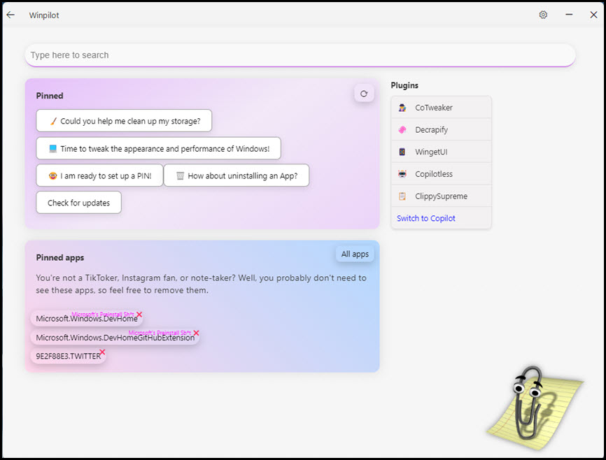 Winpilot (BloatyNosy) 2024 ล่าสุด โปรแกรมปรับแต่ง Windows 11 ฟรี