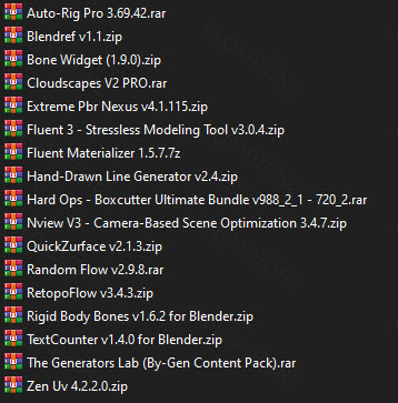 Blender Addons Bundle 3 March 2024 ชุดรวม Addons สำหรับ Blender โปรแกรม