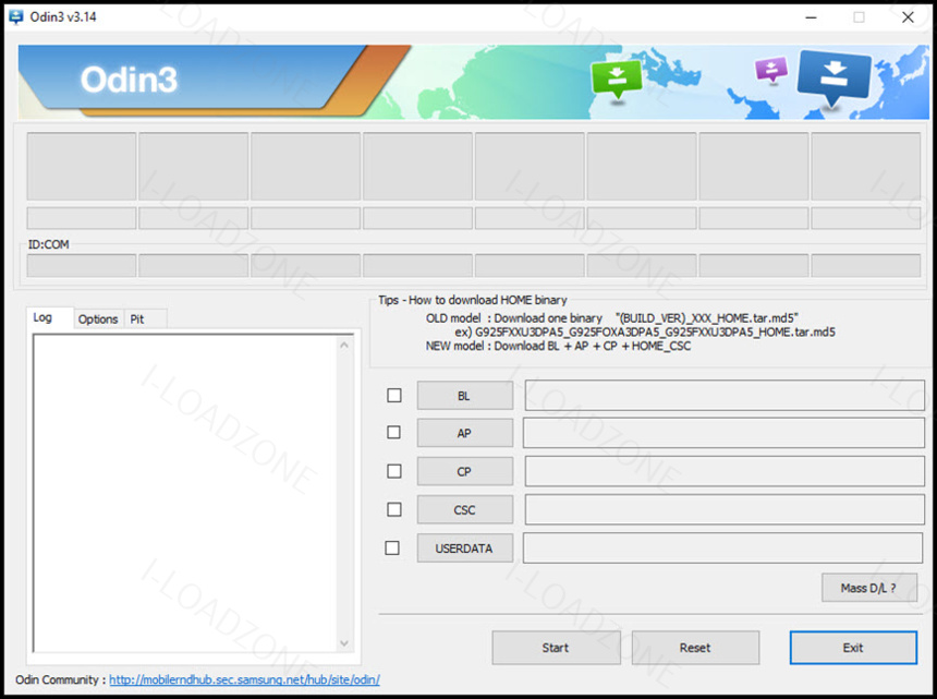 Odin3 โปรแกรมแฟลชรอม Samsung ฟรี ล่าสุด